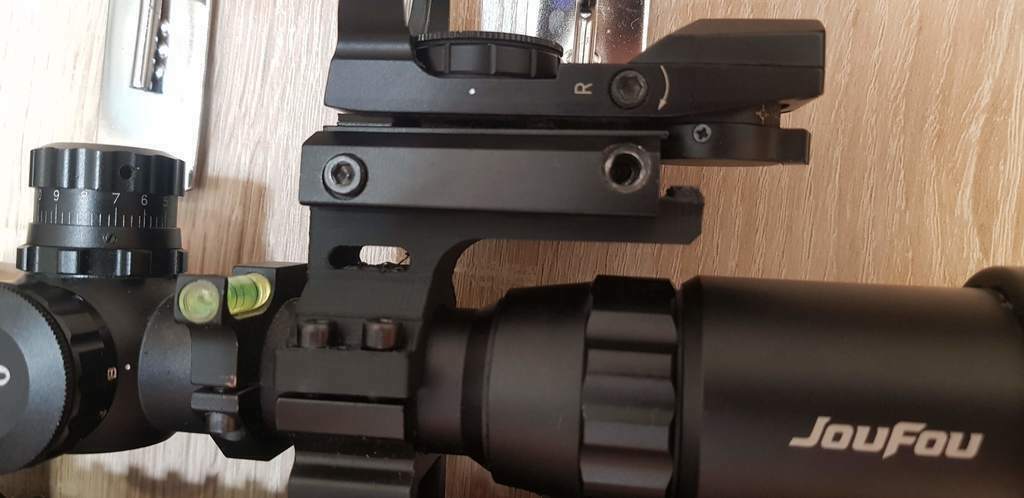 Free STL file Scope Ring with Mini Picatinny Rail (For 1inch tube) 💍 ...