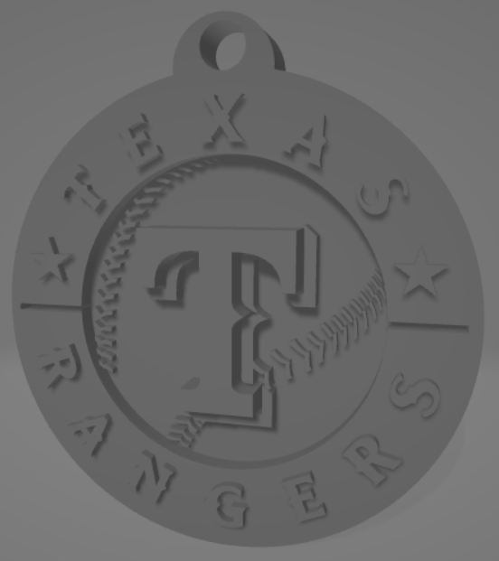 STL file Texas Rangers keychain 🗝️ ・3D print object to download・Cults