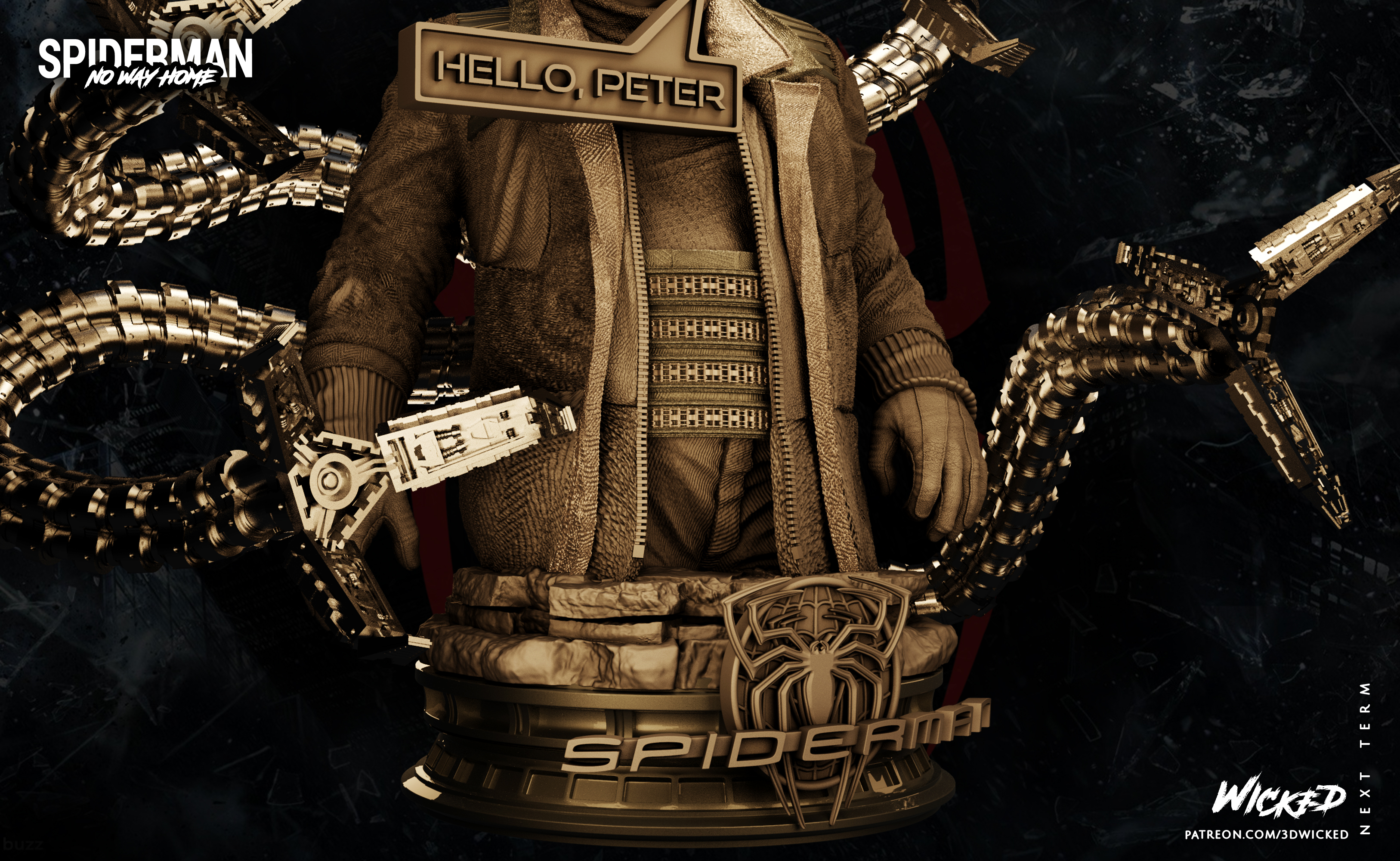 Buste Marvel Doctor Octopus – Rogues Gallery Par Art Asylum / Diamond Select