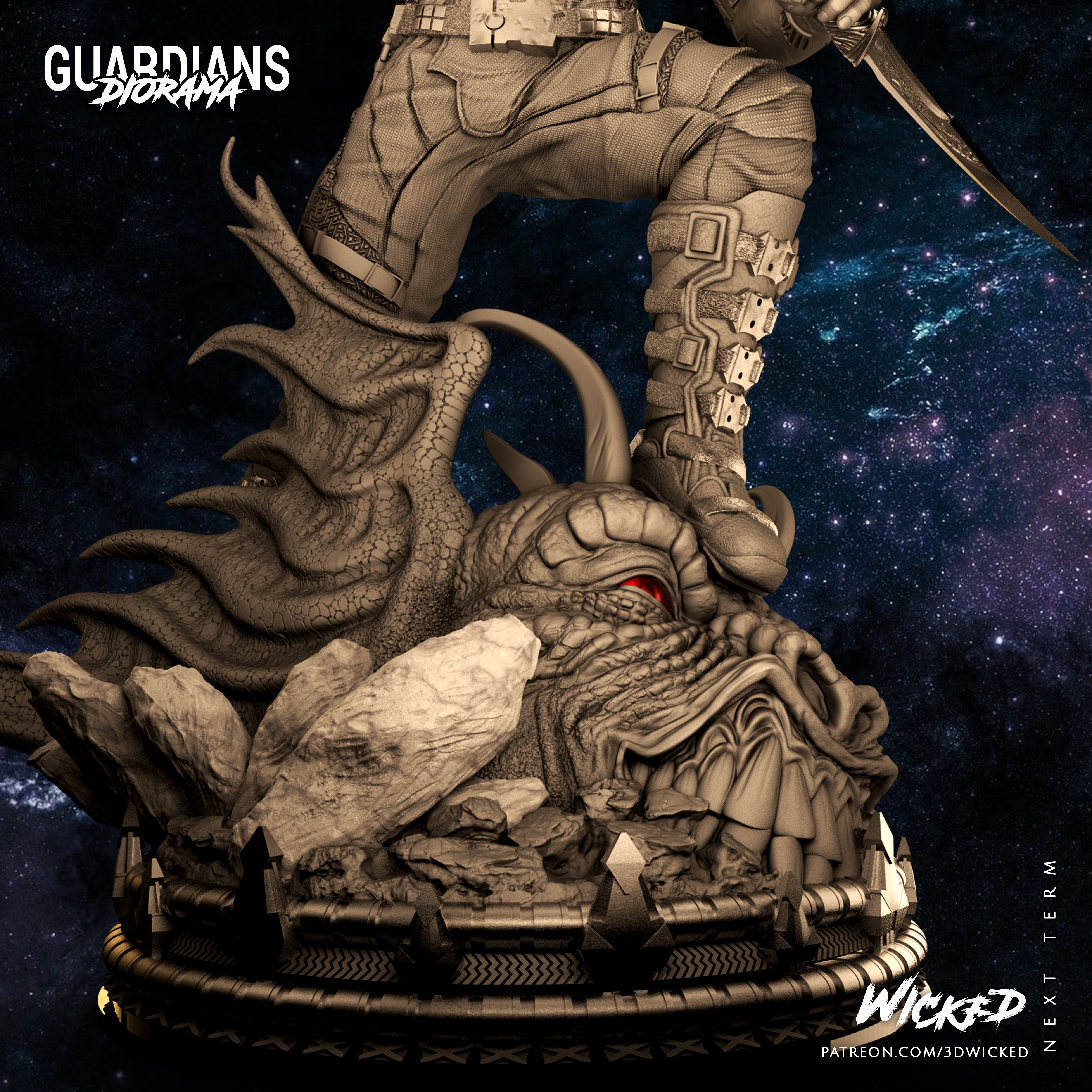 🗿 Wicked Marvel Drax Sculpture: Tested and ready for 3d printing・ 3D ...
