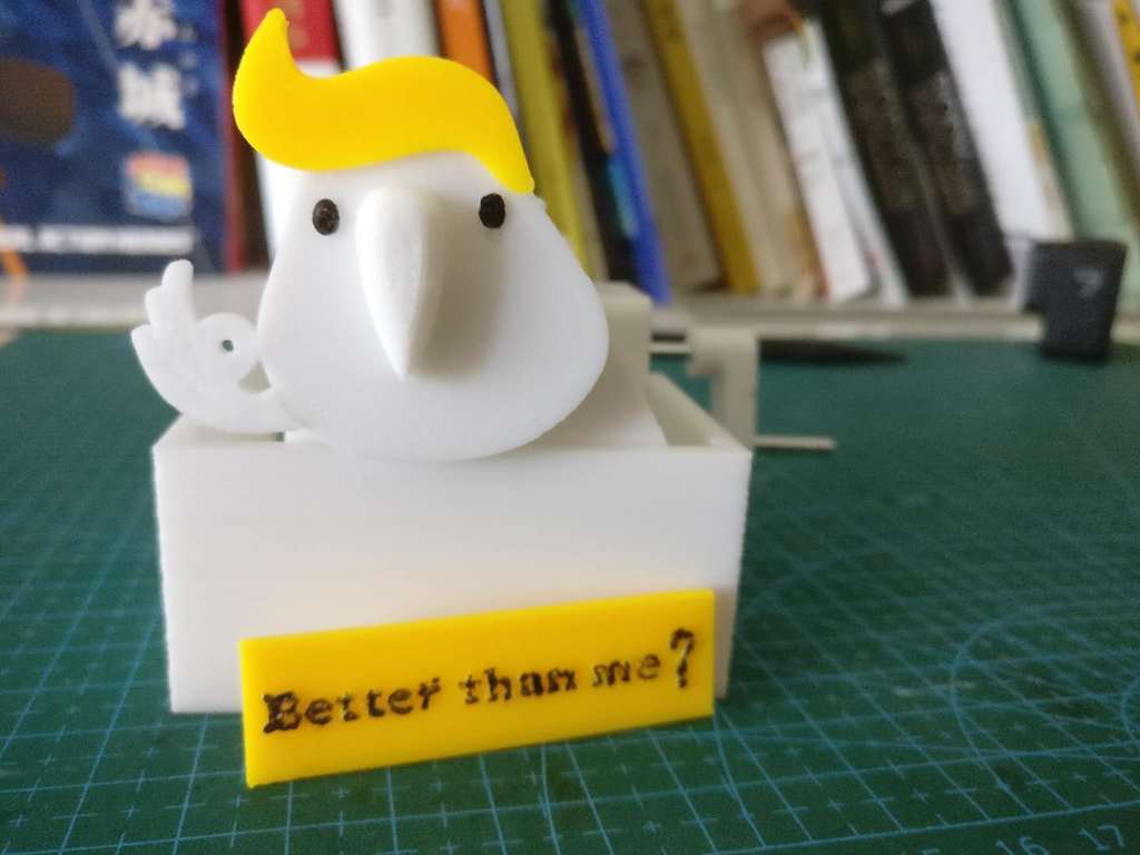 Free STL file party parrot automata 🥳 ・3D printer design to download・Cults