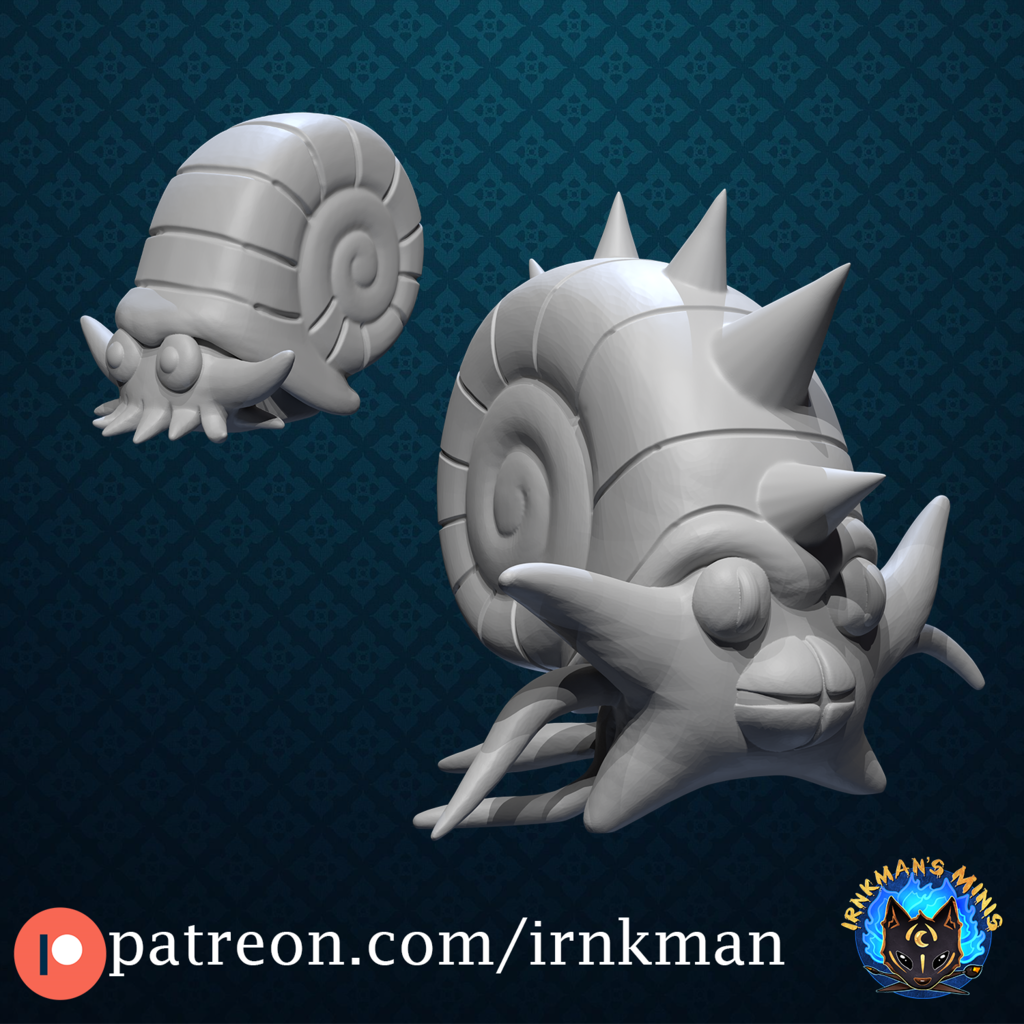 Free 3D file Omanyte / Omastar (Pokemon 35mm Scale Series) 🐉 ・3D ...