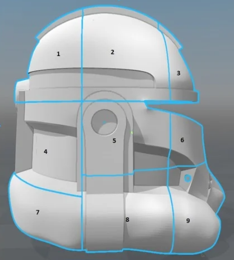 🪖 Casco del Capitán Rex Fase 2・Archivo 3D para ・Cults