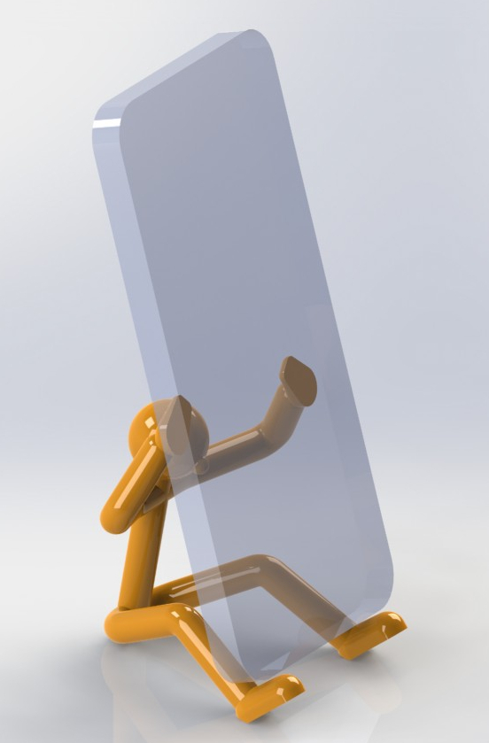 Free STL file Sitting Stickman phone holder 📞 ・3D print design to
