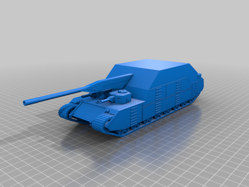 Free 3D file Land Battleship Tank 🪖 ・3D printable model to download・Cults