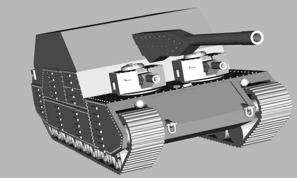 Free 3D file Land Battleship Tank 🪖 ・3D printable model to download・Cults