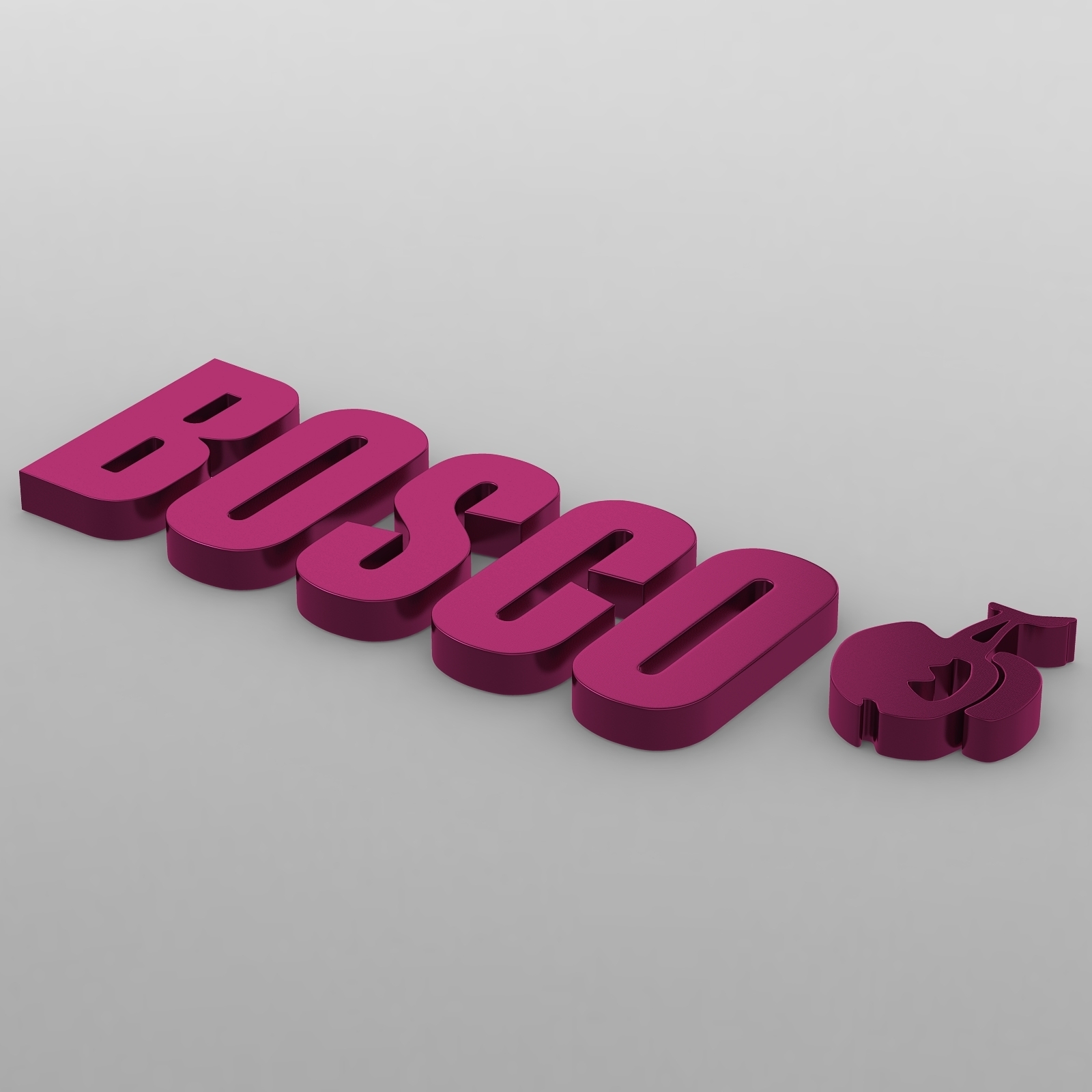 Fichier STL logo du bosco 🎭 (OBJ)・Design pour imprimante 3D à ...