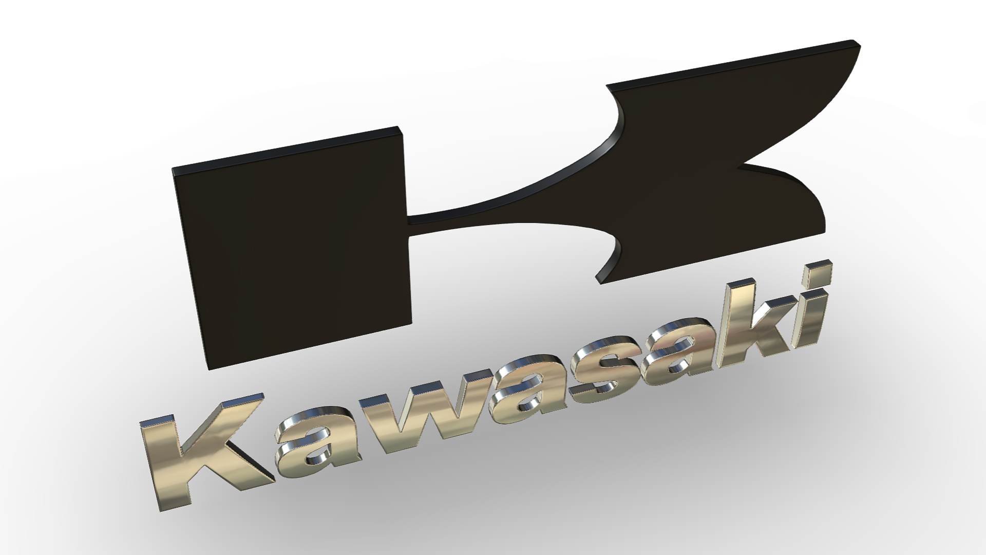 ? kawasaki logo・ STL File for ・Cults