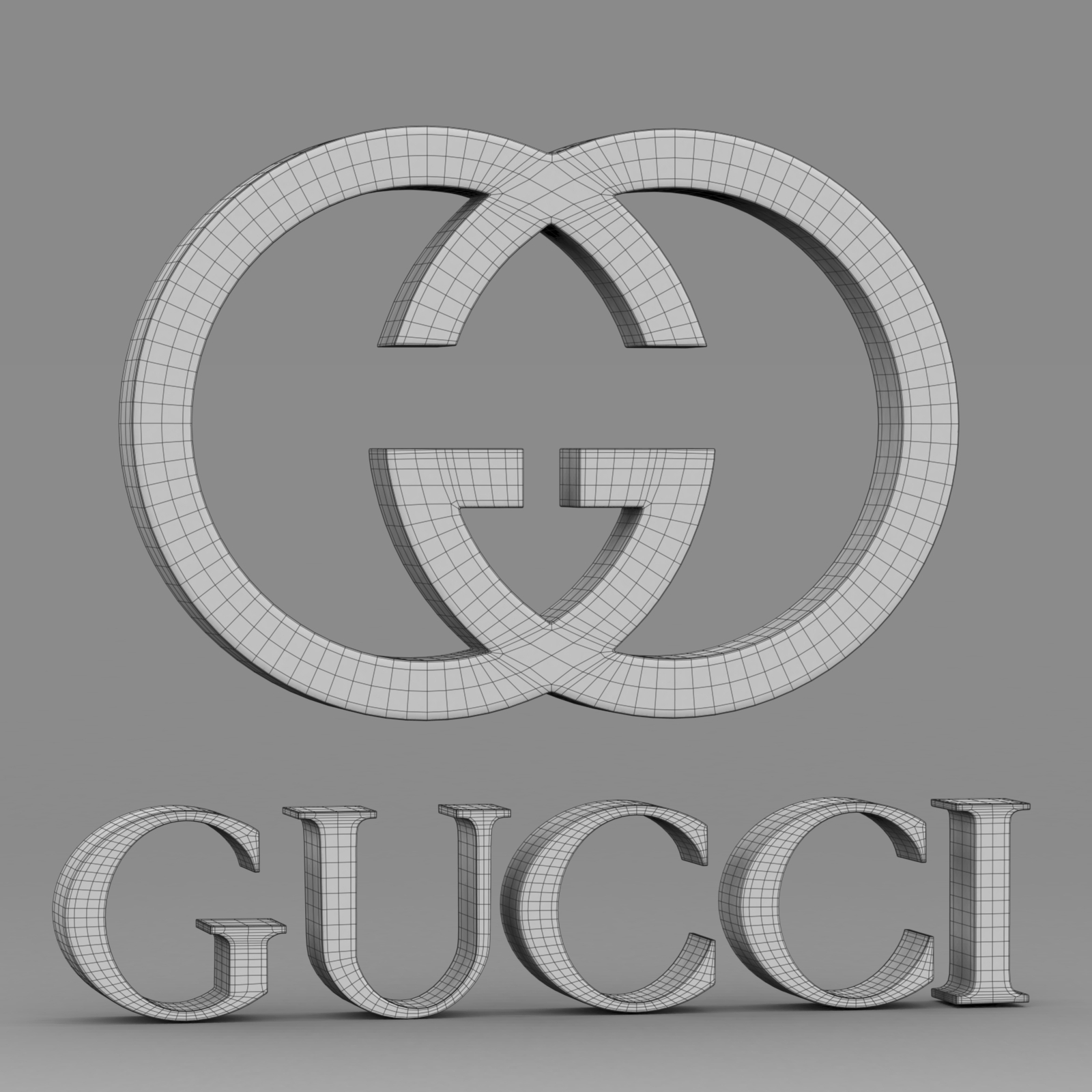 🎭 gucci logo・ STL File for ・Cults