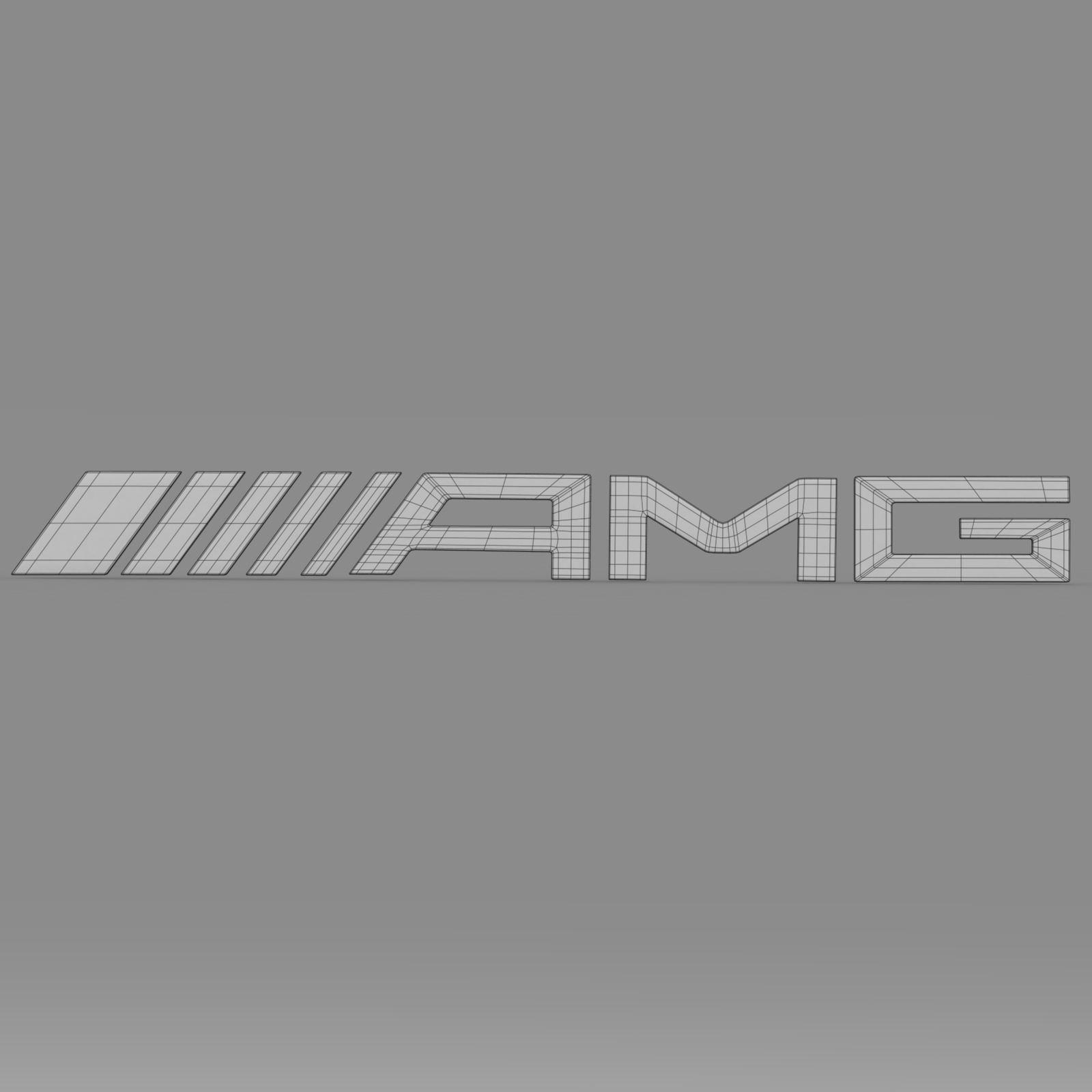 🚗 amg logo・ STL File for ・Cults