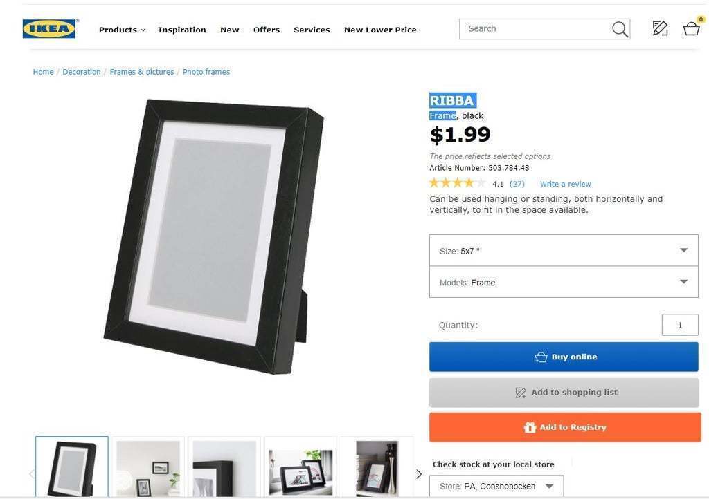 Arquivo grátis STL Gancho de marco IKEA RIBBA 🏠 ・modelo para impressão ...