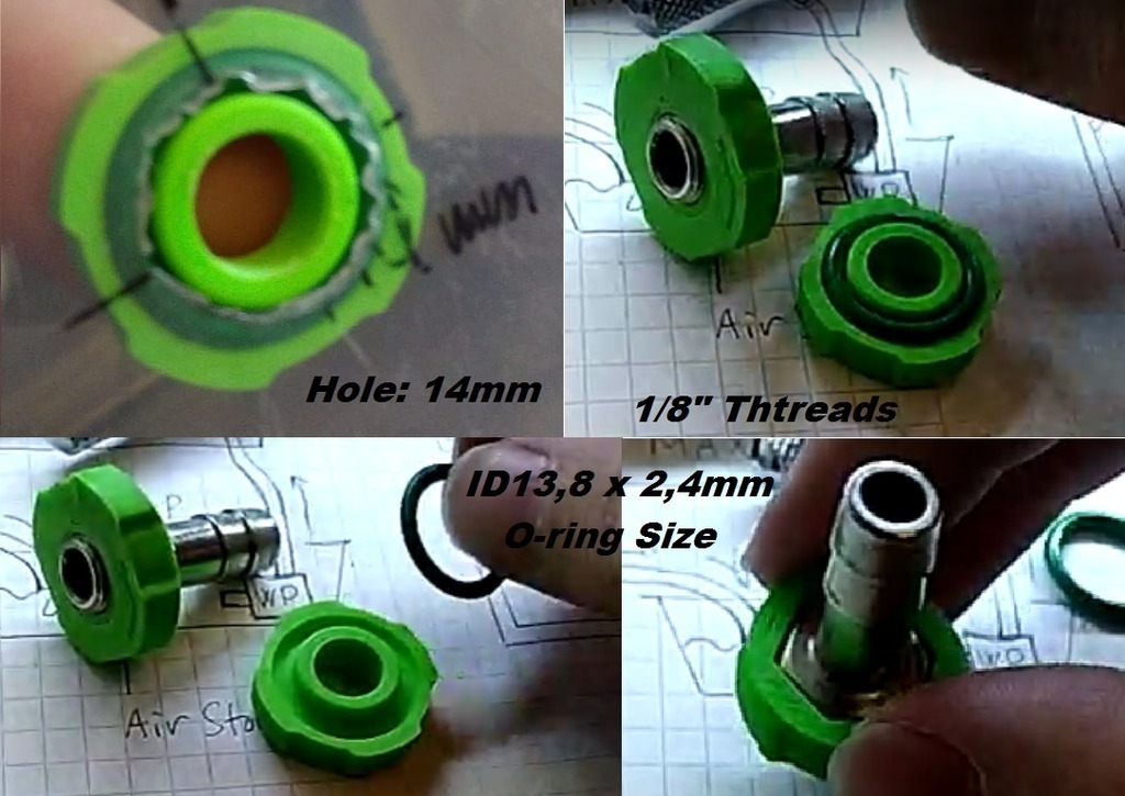 Free STL file Bushing Cap for Water and Air projects 1/8" 🧢 ・3D ...
