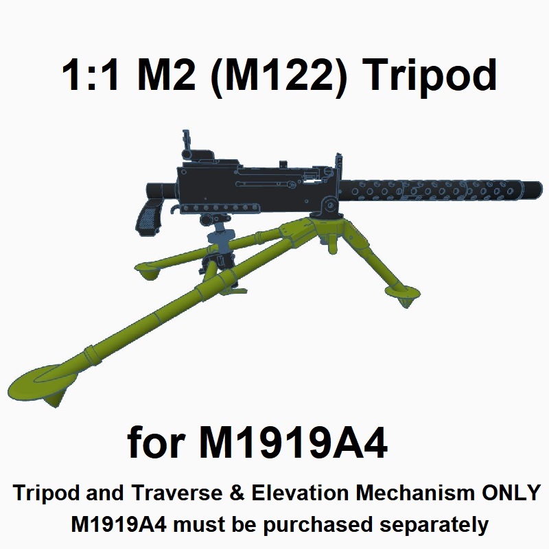 TOP M122 トライポッド 3D file 1:1 M2 (M122) Tripod for M1919