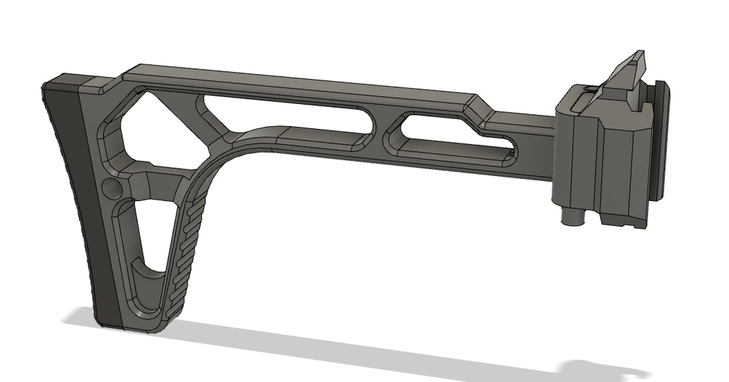 🦂 ASG CZ EVO 3 Scorpion skeleton stock・Free STL File for ・Cults