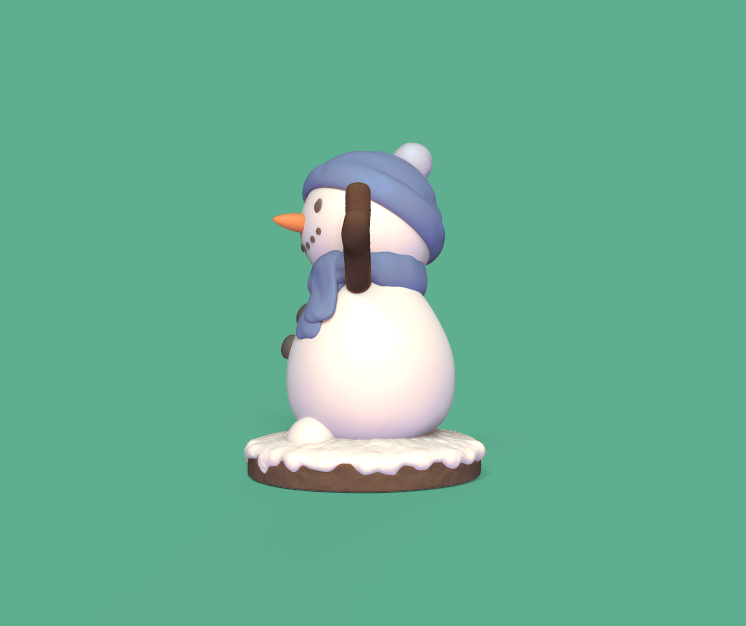 3D file Happy Snowman ☃️ ・3D printable model to download・Cults