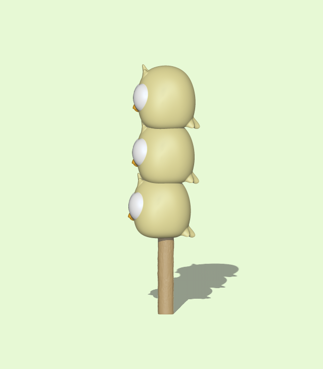 3D file A cute Chick Dango to decorate and play 🐣 ・3D printing template ...