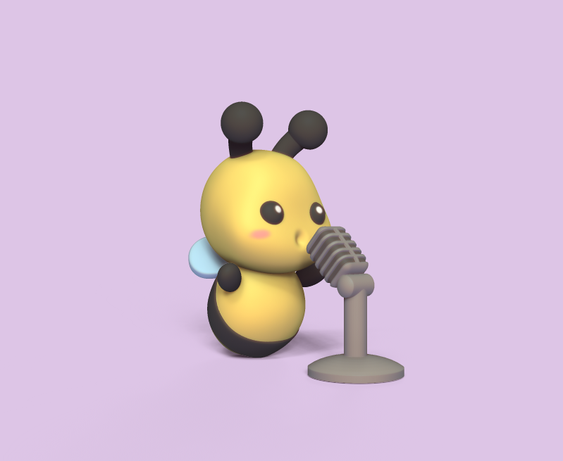🧑🎤 Singer Bee・ 3D File for ・Cults