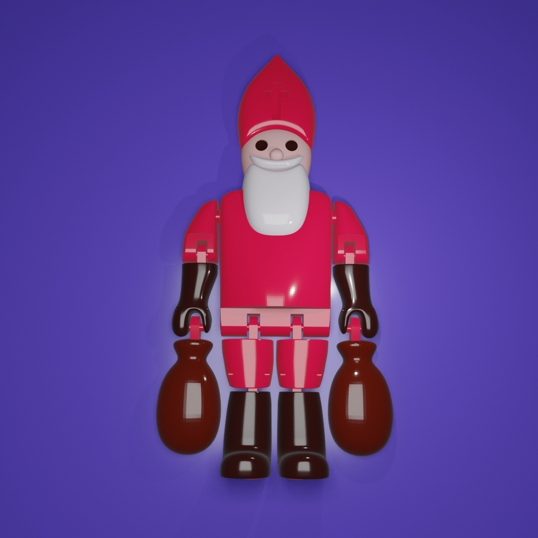 STL-Datei Weihnachtsmann Marionette kostenlos 🎅 ・Vorlage für den 3D