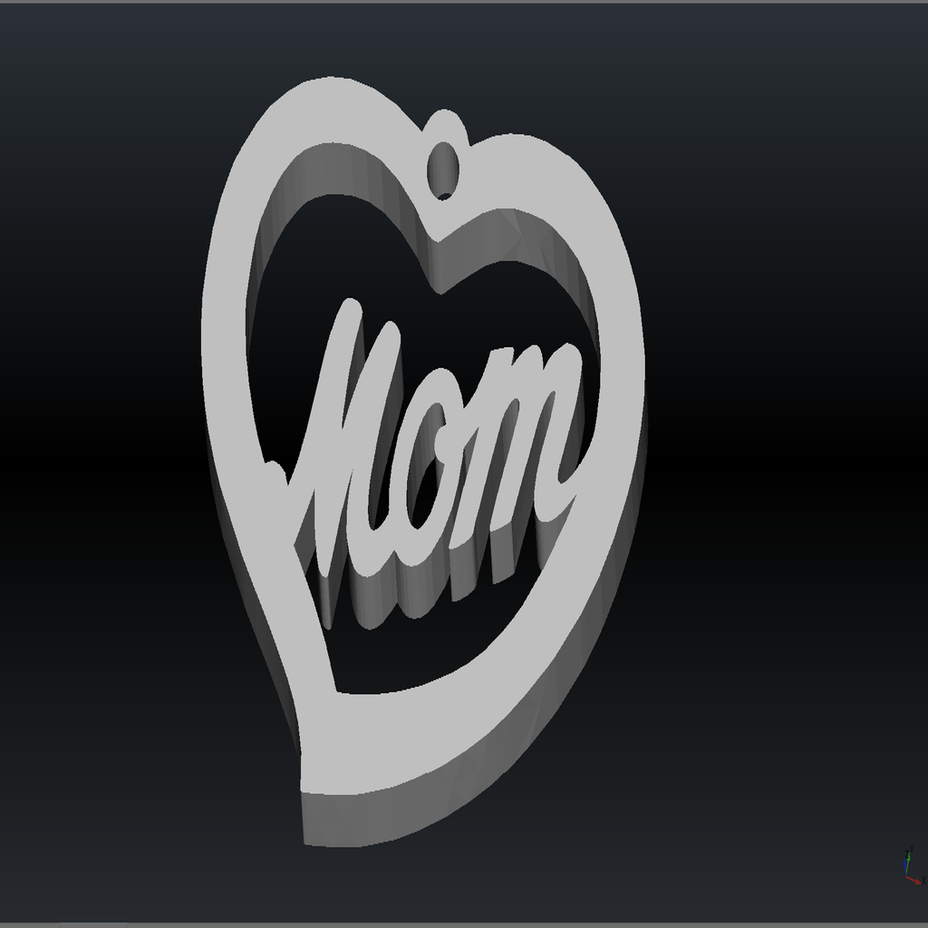 💜 mom inside heart・Free STL File for ・Cults