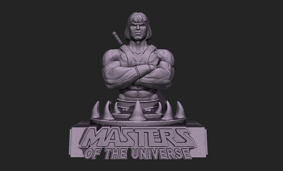🗿 He-Man-Bust-25cm・ 3D File for ・Cults