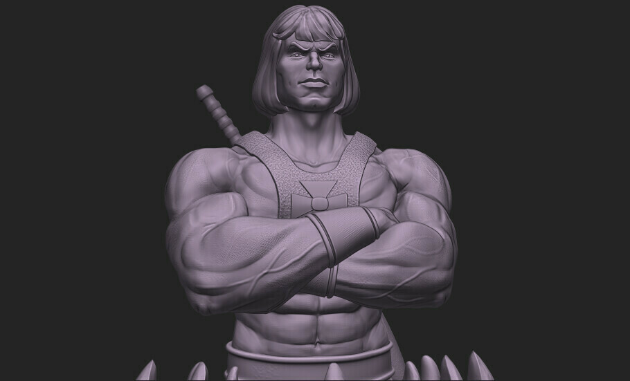 🗿 He-Man-Bust-25cm・ 3D File for ・Cults