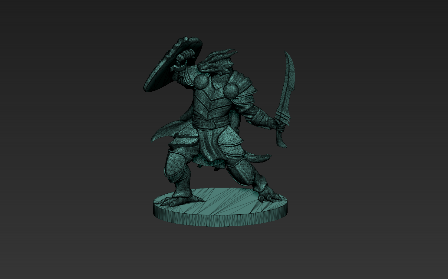 Archivo STL Paladín medio dragón en miniatura 🎲 ・Modelo imprimible en ...