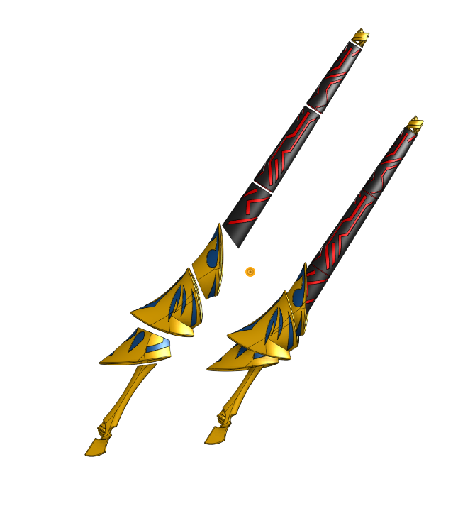 Sword Of Rupture 🗡️ Gilgamesh's Sword of Rupture(Fate Stay Knight)・Free 3D File for ・Cults