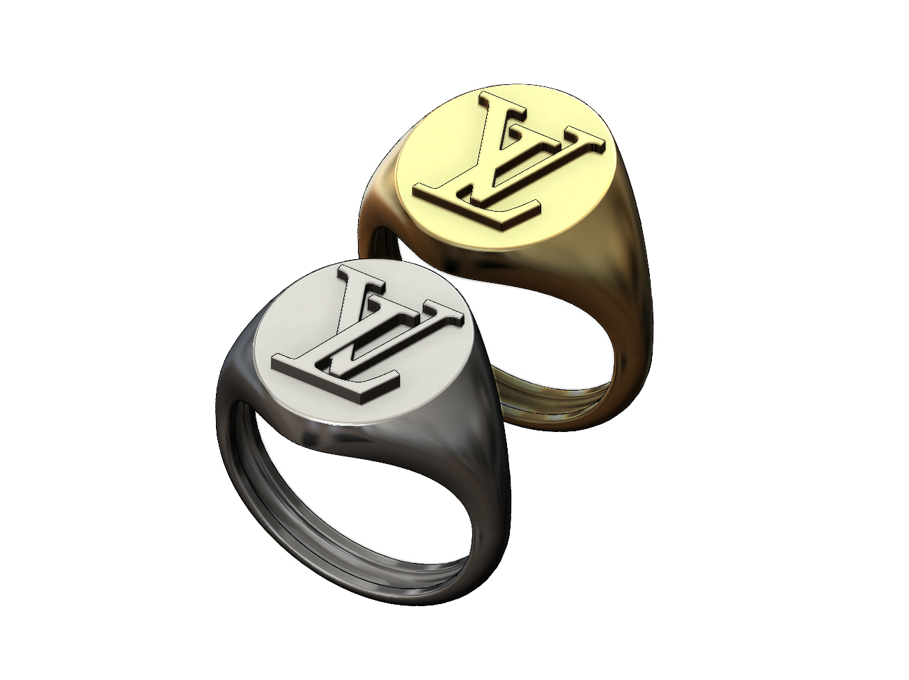 Monogram Ring Chevaliere Monogramme Lv Bague Chevaliere Louis
