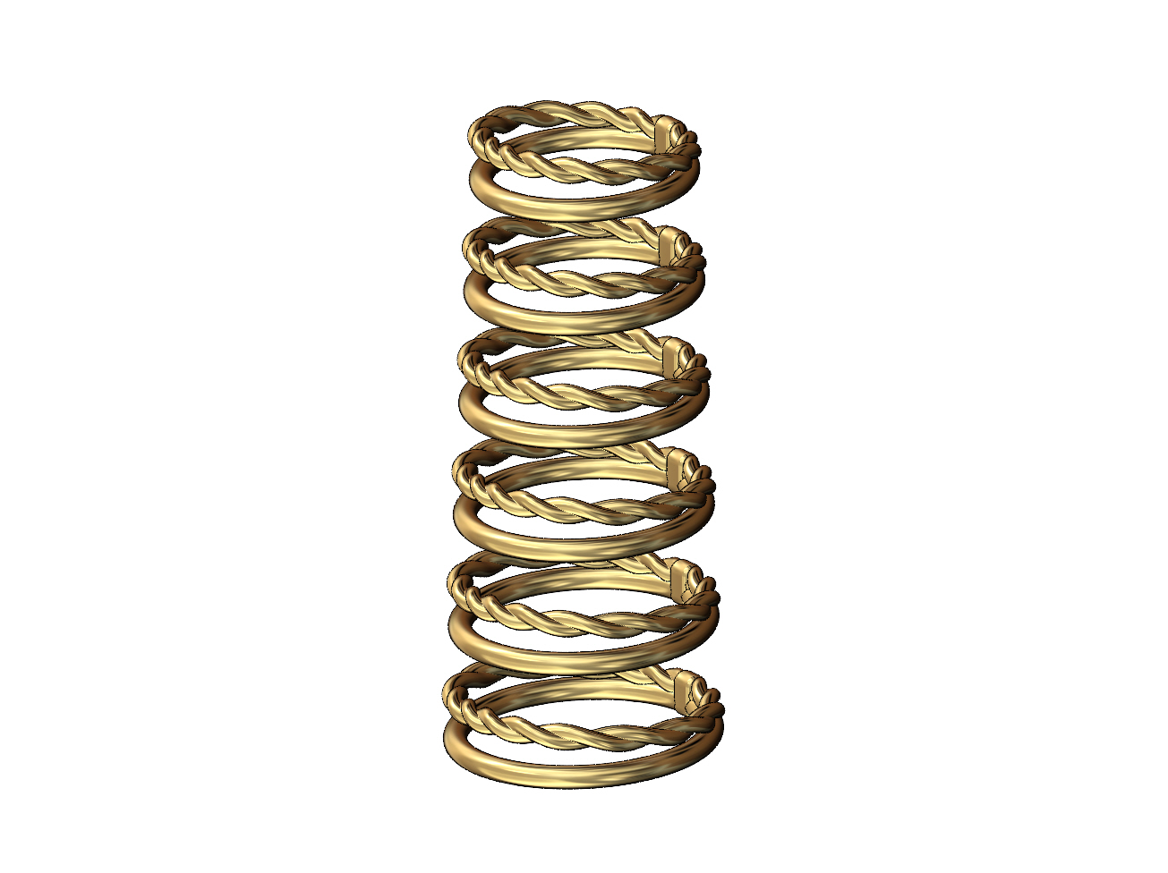 Stl Rope Wire Файл STL Rope and wire stacker band US sizes 5to10 3D print model 💍 ...