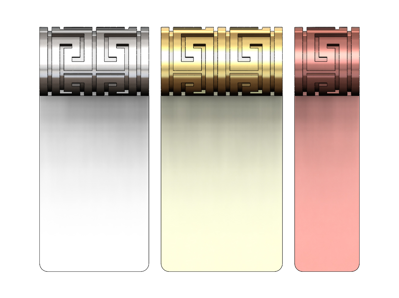 🏛️ Greek key motif pendant 3D print model・ STL File for ・Cults
