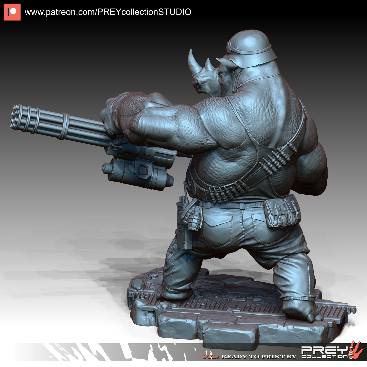 3D File ROCKSTEADY pose 2 1 10 SCALE 3D Printable Model To 3D File ROCKSTEADY pose 2 1 10 SCALE 3D Printable Model To