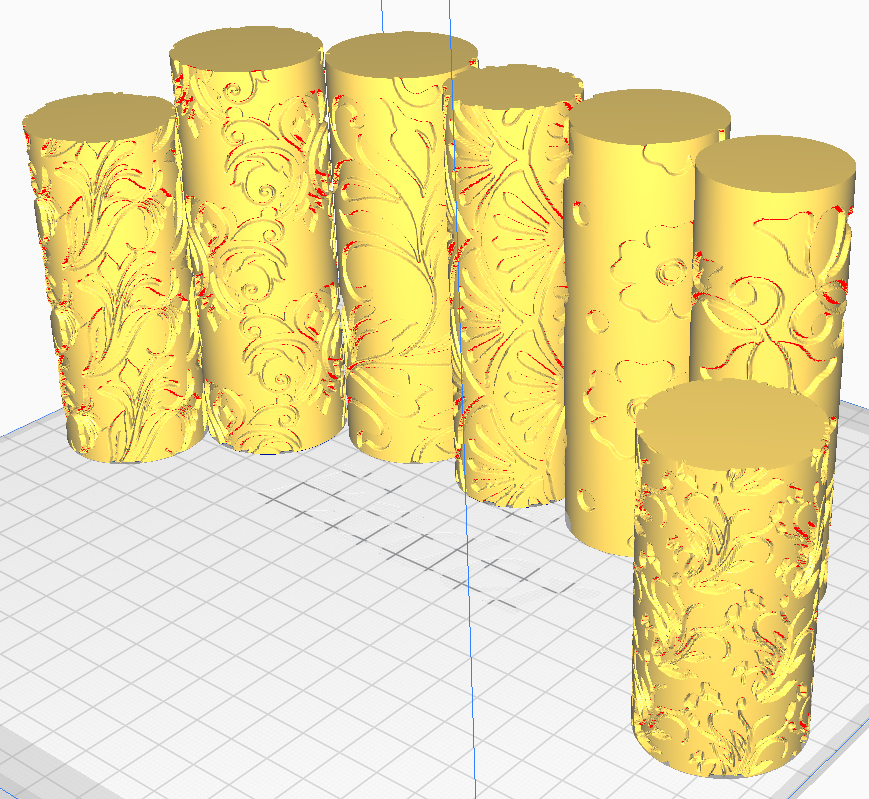 🖨️ 7 PCS Premium Quality Textured Rollers for 3d Printing | Resin ...