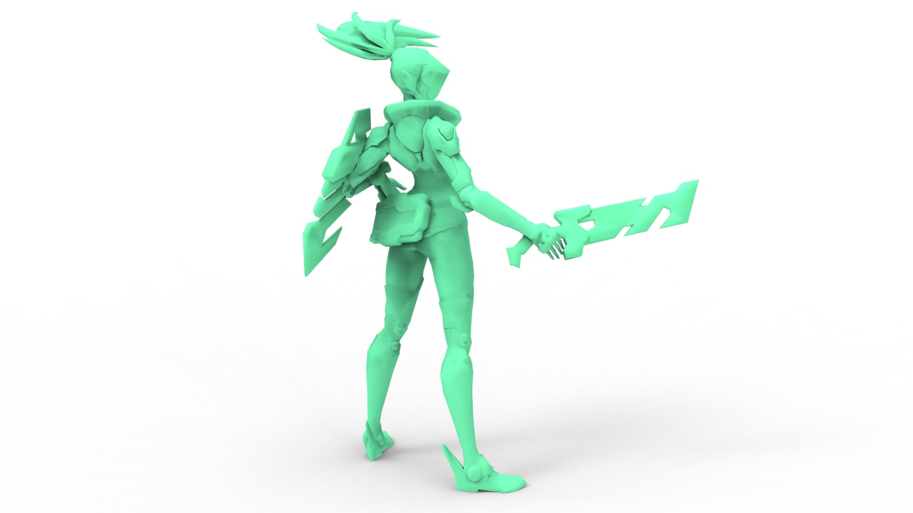 Akali Base Model Archivo STL Proyecto Akali - League of Legends 🎲・Modelo para descargar ...