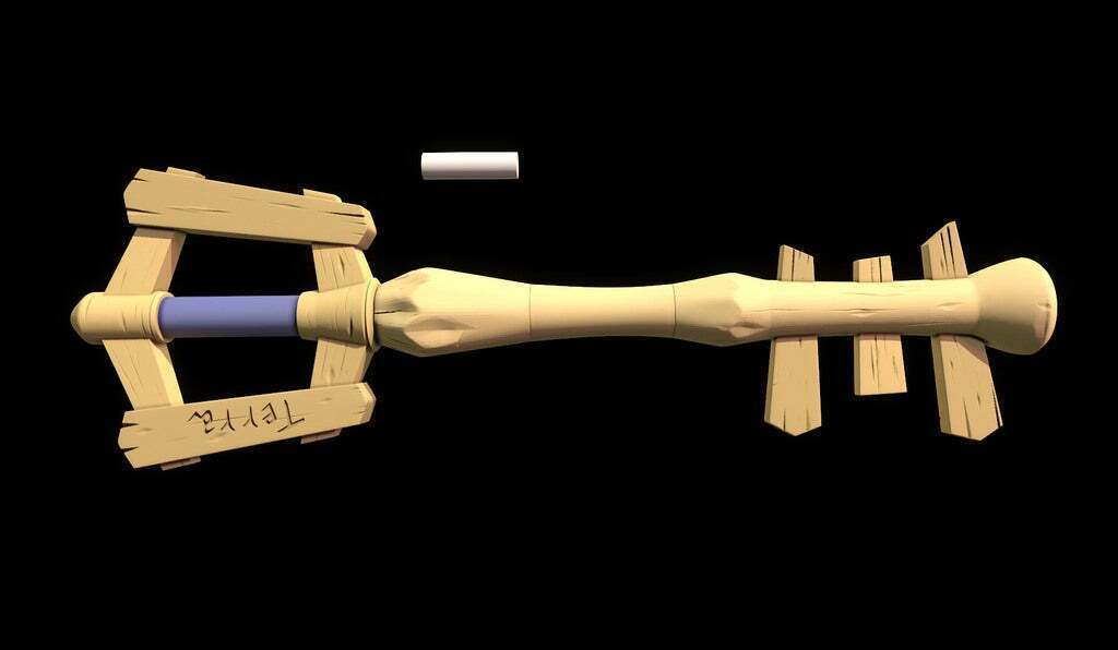 🥰 Kingdom Hearts - Wooden Keyblade・ 3D File for ・Cults