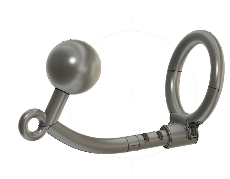 Cock Ring with Lockable Butt Plug STL File for Cults Cock Ring with Lockable Butt Plug STL File for Cults