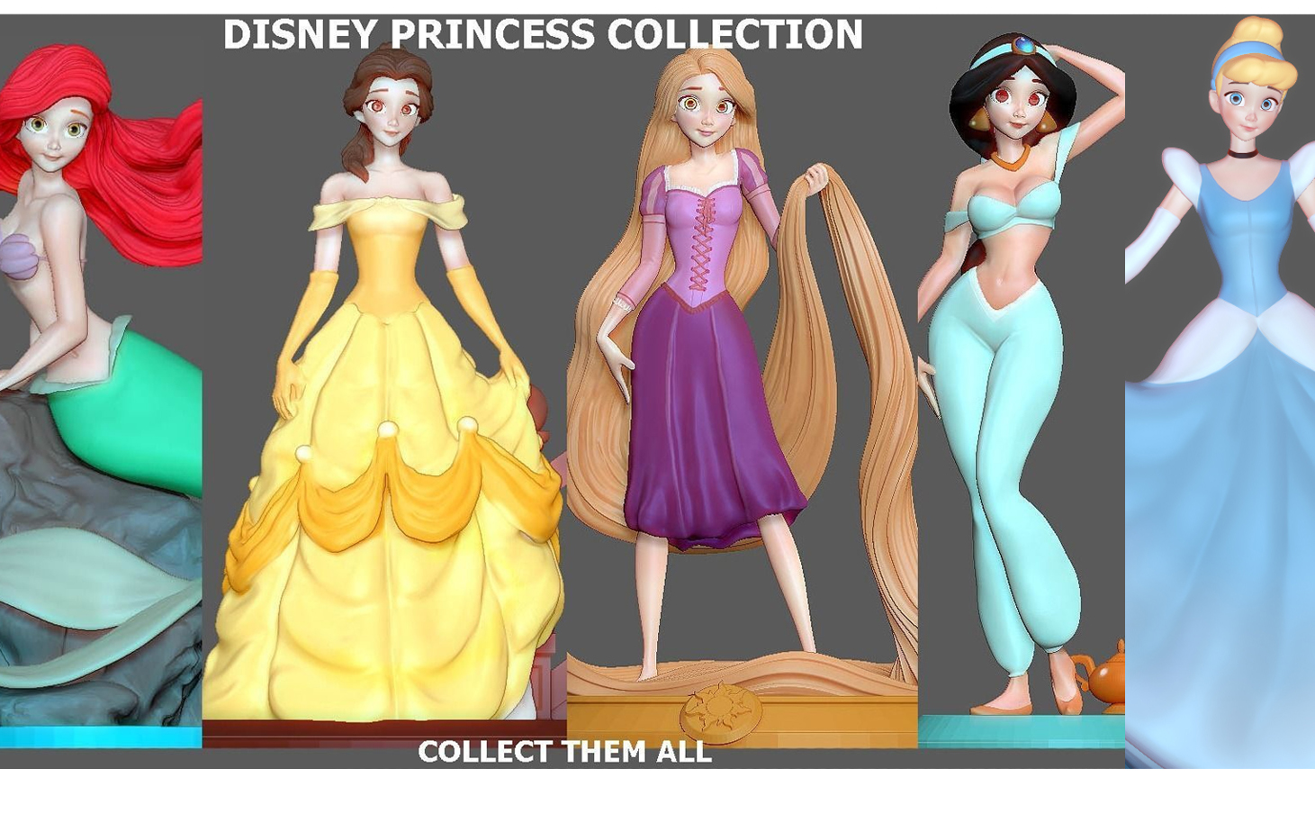 arquivo STL ARIEL LITTLE MERMAID DISNEY princess ANIMATION CHARACTER ...