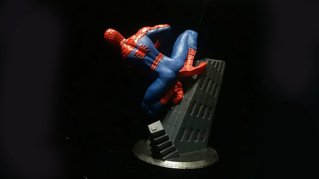 STL file SPIDERMAN INTO THE SPIDERVERSE PETER B PARKER STATUE 🦸‍♂️ ...