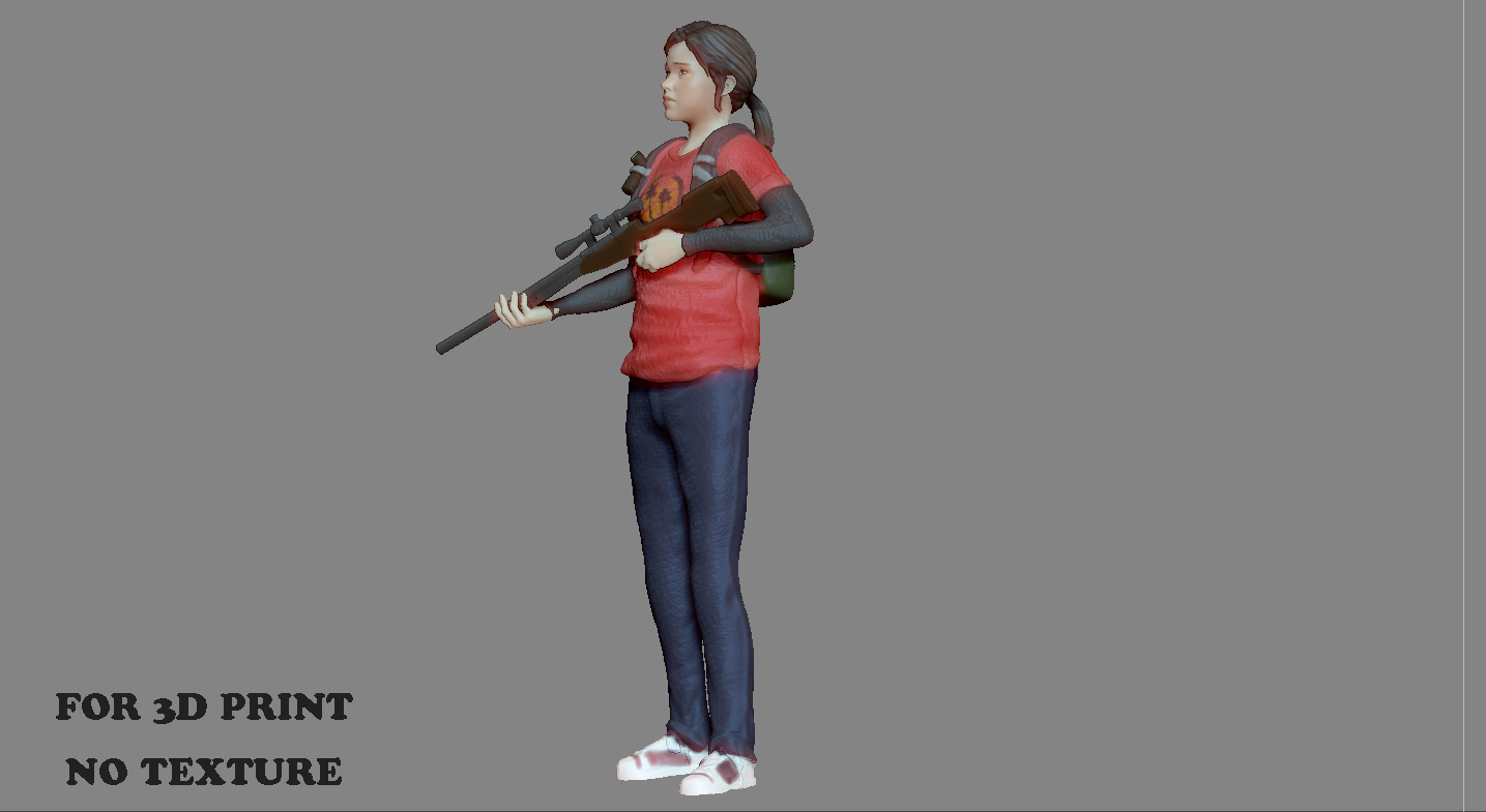 🎲 ELLIE LAST OF US PART1 MODEL FOR 3D PRINT 3D print model・ STL File ...
