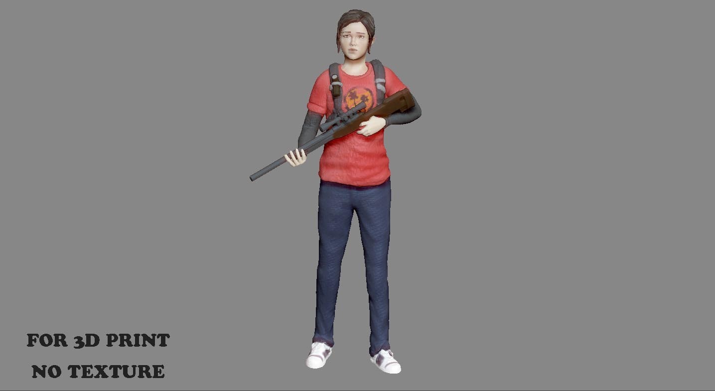 🎲 ELLIE LAST OF US PART1 MODEL FOR 3D PRINT 3D print model・ STL File ...