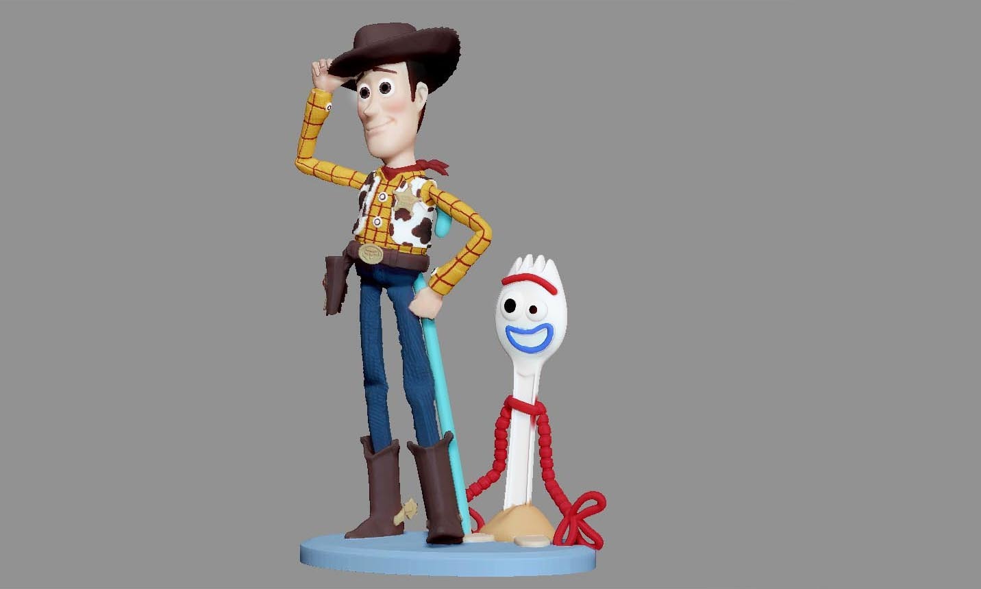 👫 WOODY TOY STORY PIXAR DISNEY CHARACTER STATUE 3D PRINT・ STL