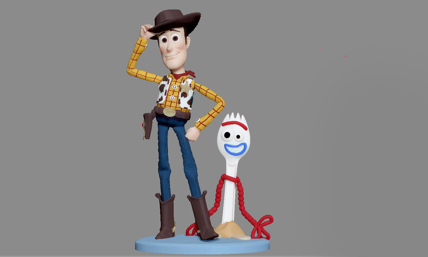 👫 WOODY TOY STORY PIXAR DISNEY CHARACTER STATUE 3D PRINT・ STL