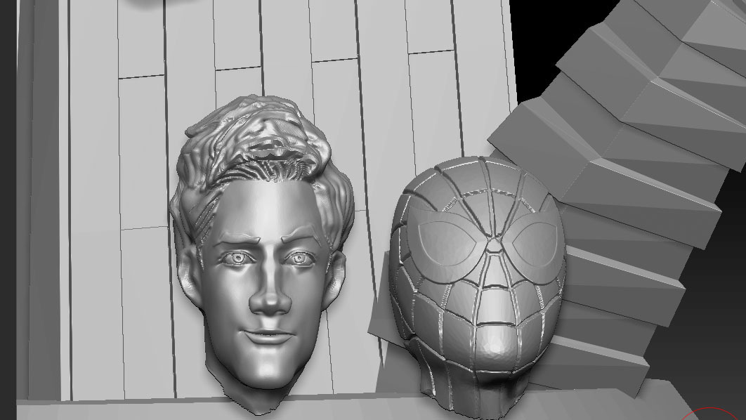 STL file SPIDERMAN INTO THE SPIDERVERSE PETER B PARKER STATUE 🦸‍♂️ ...