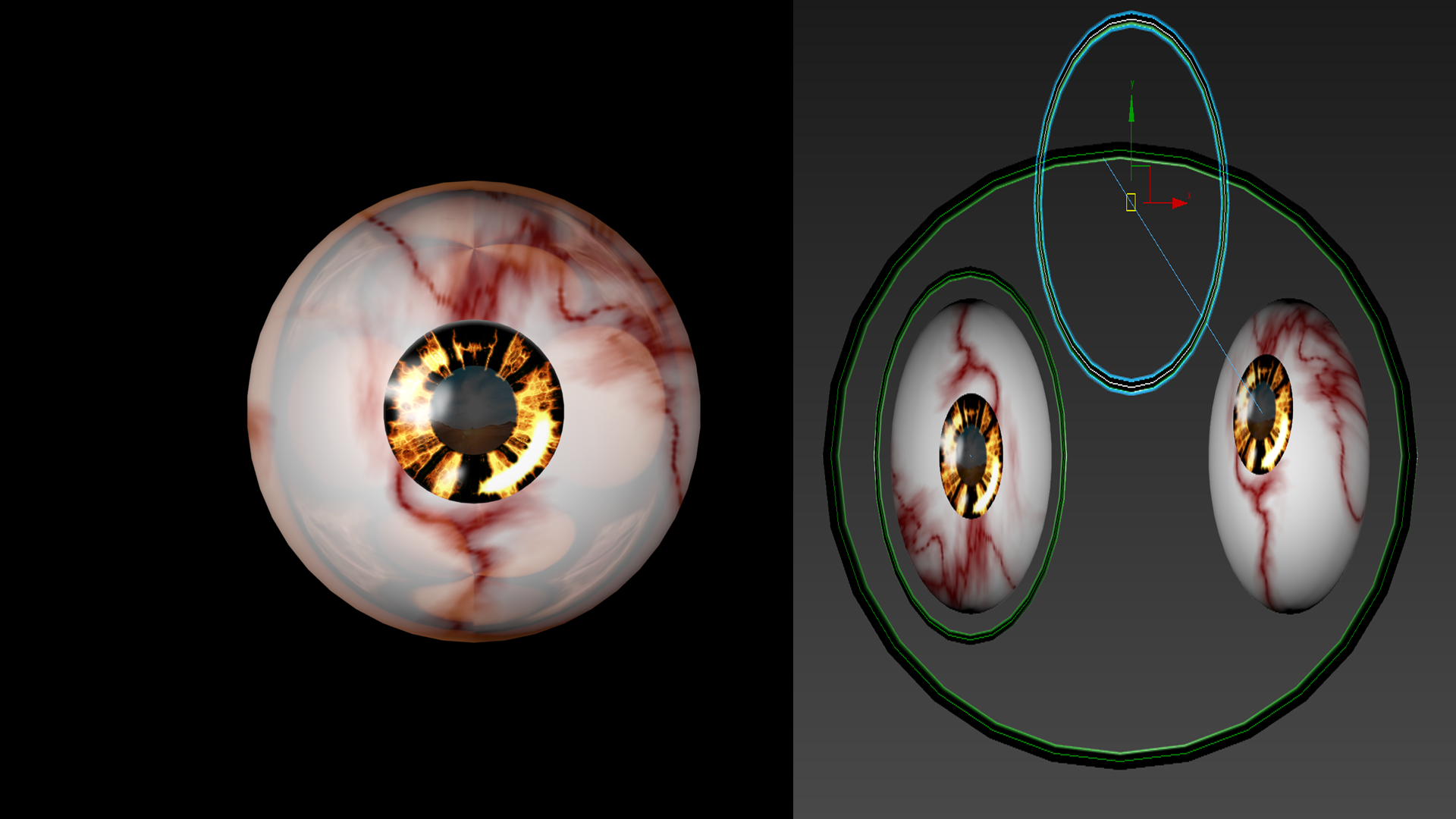 🆓 Free rigged 3d eyes of a a lost dream・Free 3D File for ・Cults