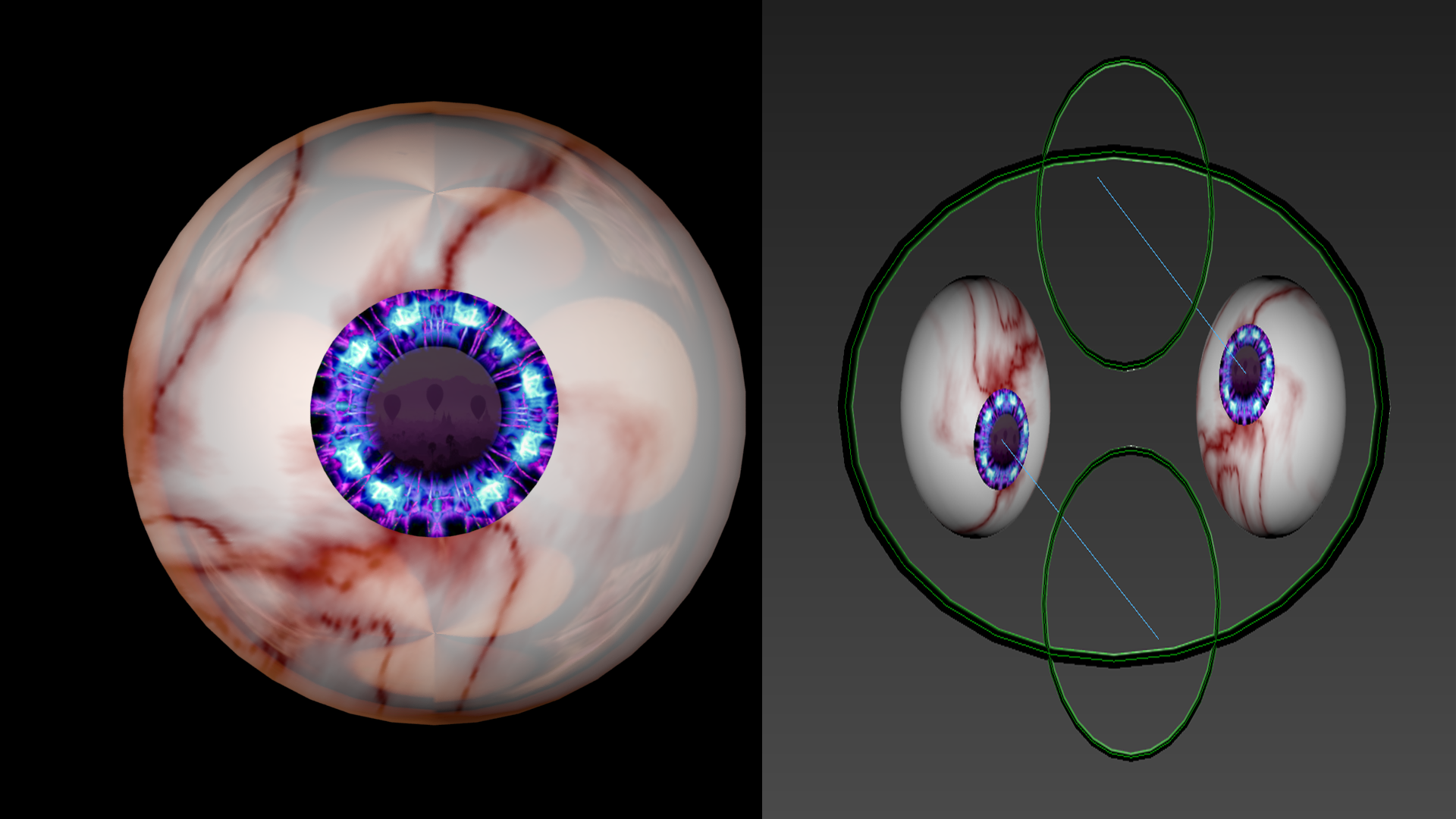 🆓 Free 3d rigged eyes of peril・Free 3D File for ・Cults
