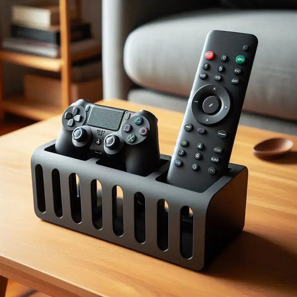 Archivo STL Modern Remote Control Holder 🎛️ ・Modelo para descargar e ...