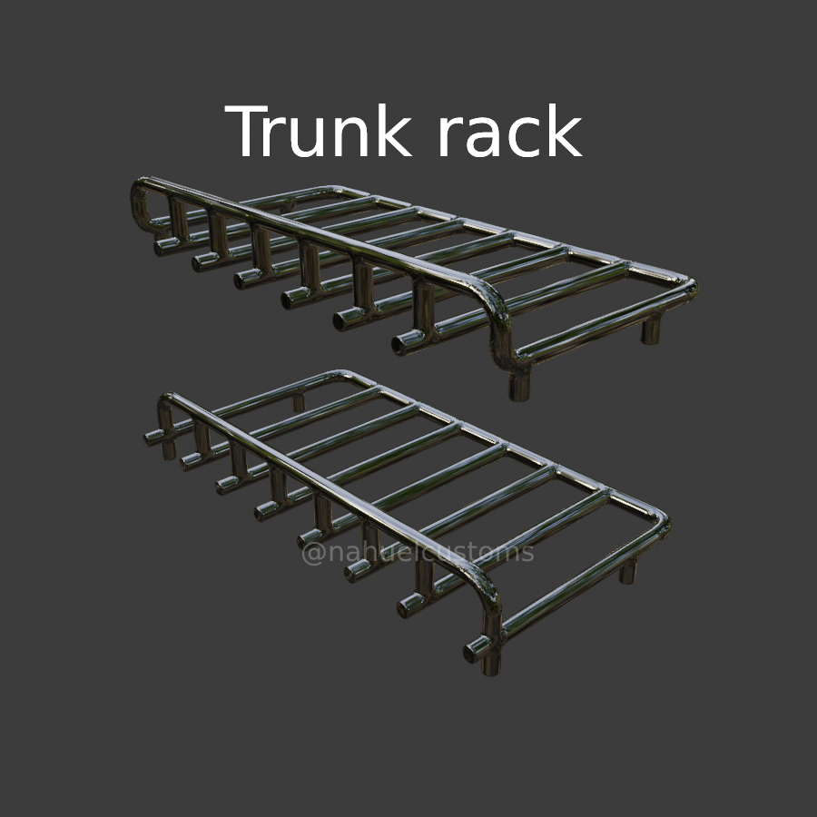 🧳 Trunk Rack / Luggage Rack - Rear Deck - Roof rack / Trunk Lid - For ...
