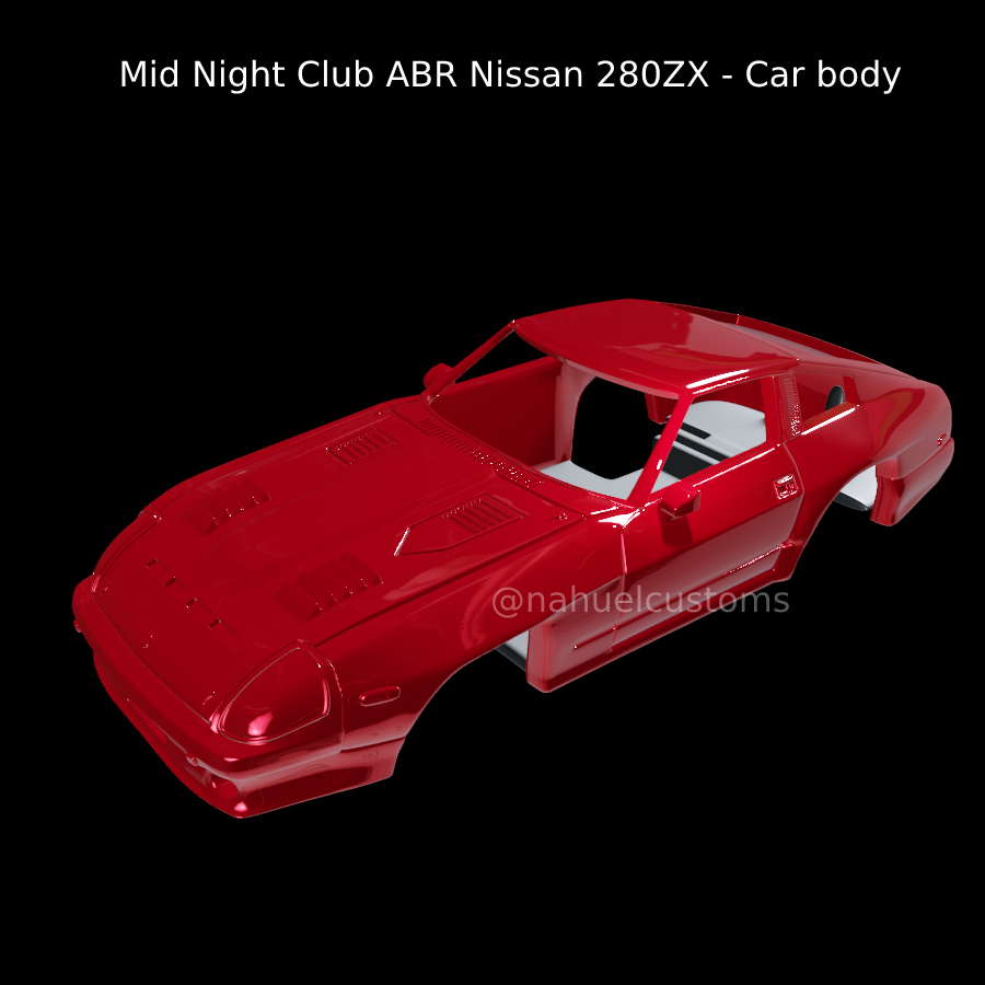 👽 Mid Night Club ABR Nissan 280ZX・ STL File for ・Cults