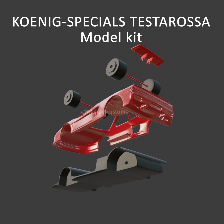 🚗 TESTAROSSA KOENIG SPECIALS - Model kit・ STL File for 3D