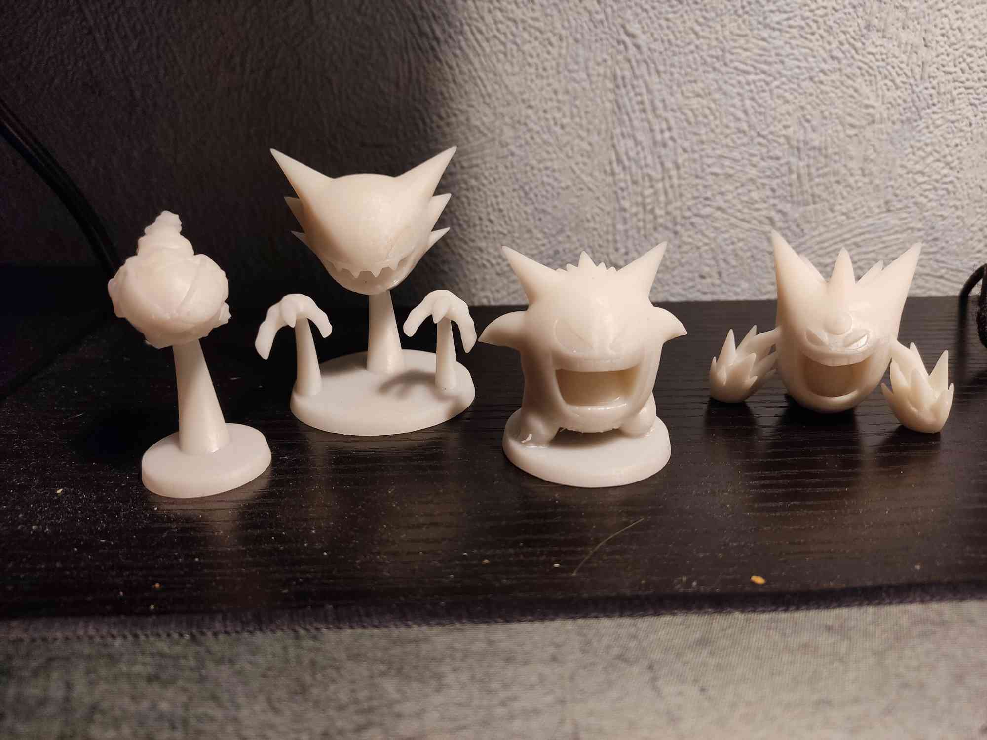 Gastly / Haunter / Gengar / Mega Gengar (Pokemon 35mm True Scale Series)