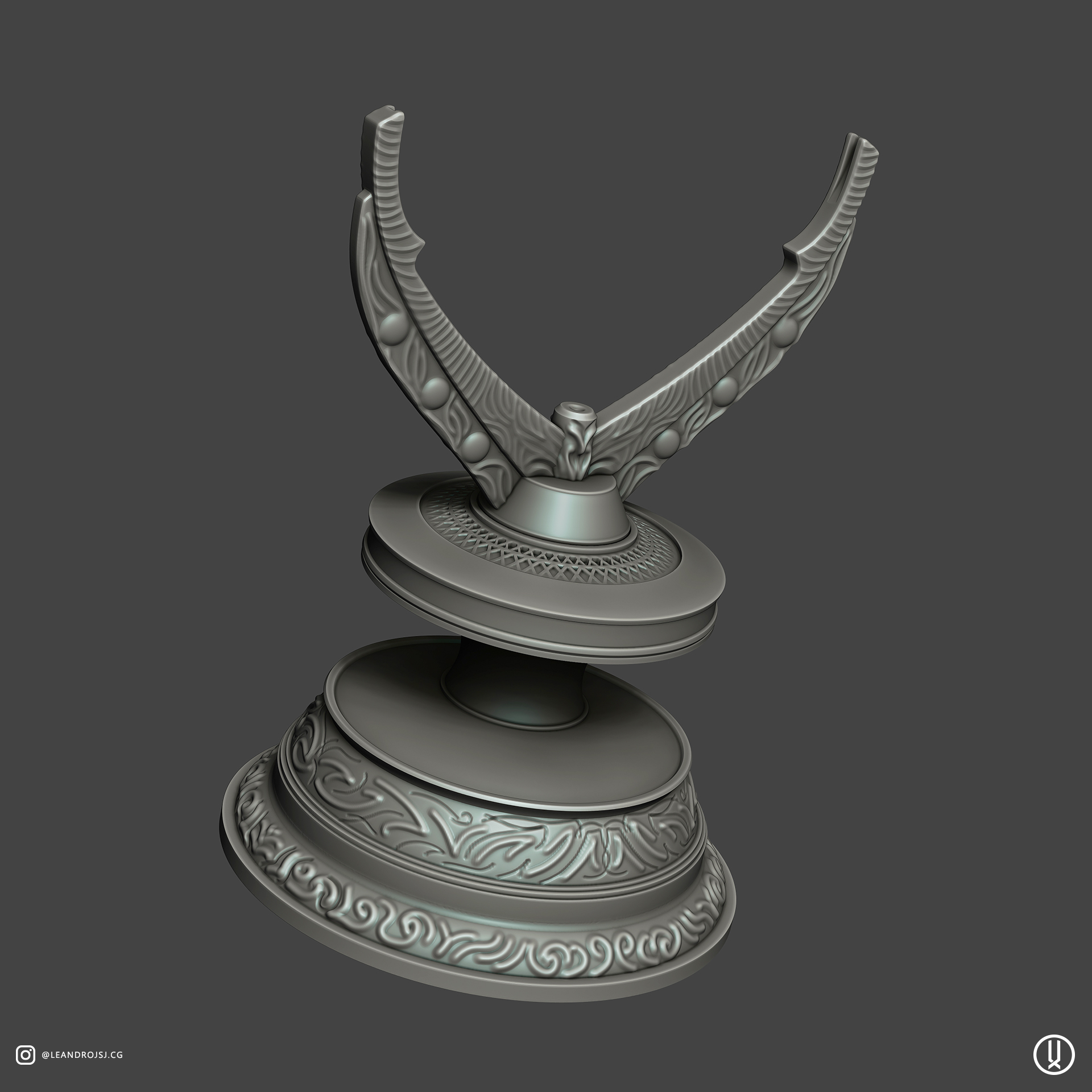 Archivo STL Ojo de Agamotto con soporte·Modelo imprimible en 3D para
